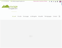 Tablet Screenshot of ecovoyagemongolie.com